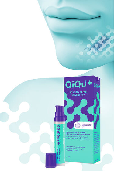 QiQu SOS Skin Repair Universal Gel mit Verpackung